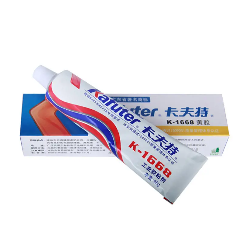 Kafuter K-1668 85g Industrial Glue | Electronic Adhesive | Yellow Fixed Adhesive