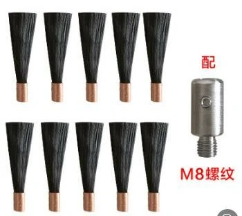M6 M8 M10 Polishing Brush Head for Stainless Steel Weld Bead Processor | 1 Connector & 10 Heads