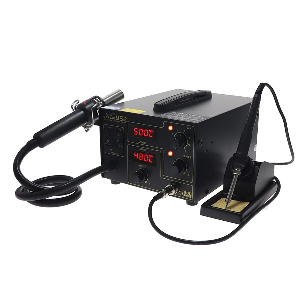 GORDAK 952 2-in-1 Rework Station | Digital Desoldering & Hot Air Heater