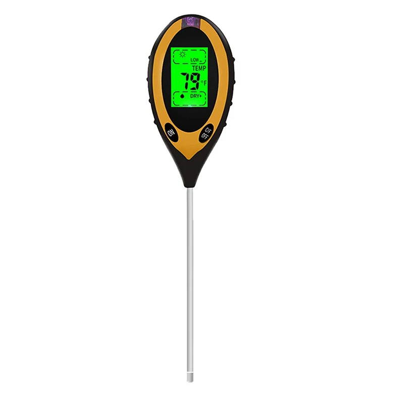 4-in-1 Soil Tester | Moisture, pH, Light & Temperature Meter for Plants