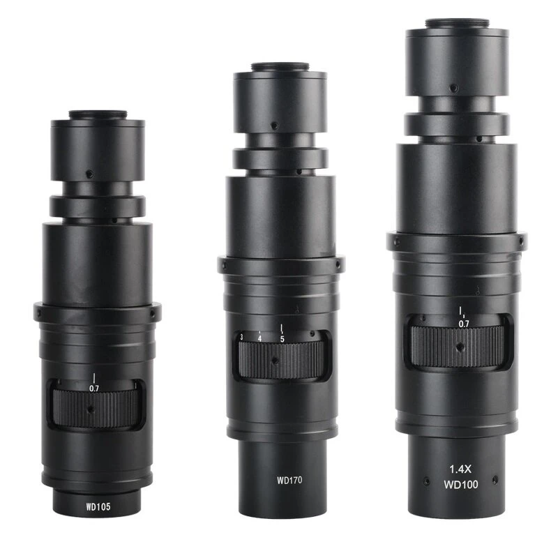 KOPPACE Industrial Microscope Lens | 0.4X Eyepiece 0.7X-5X Zoom | 13X-91X Magnification C-Mount