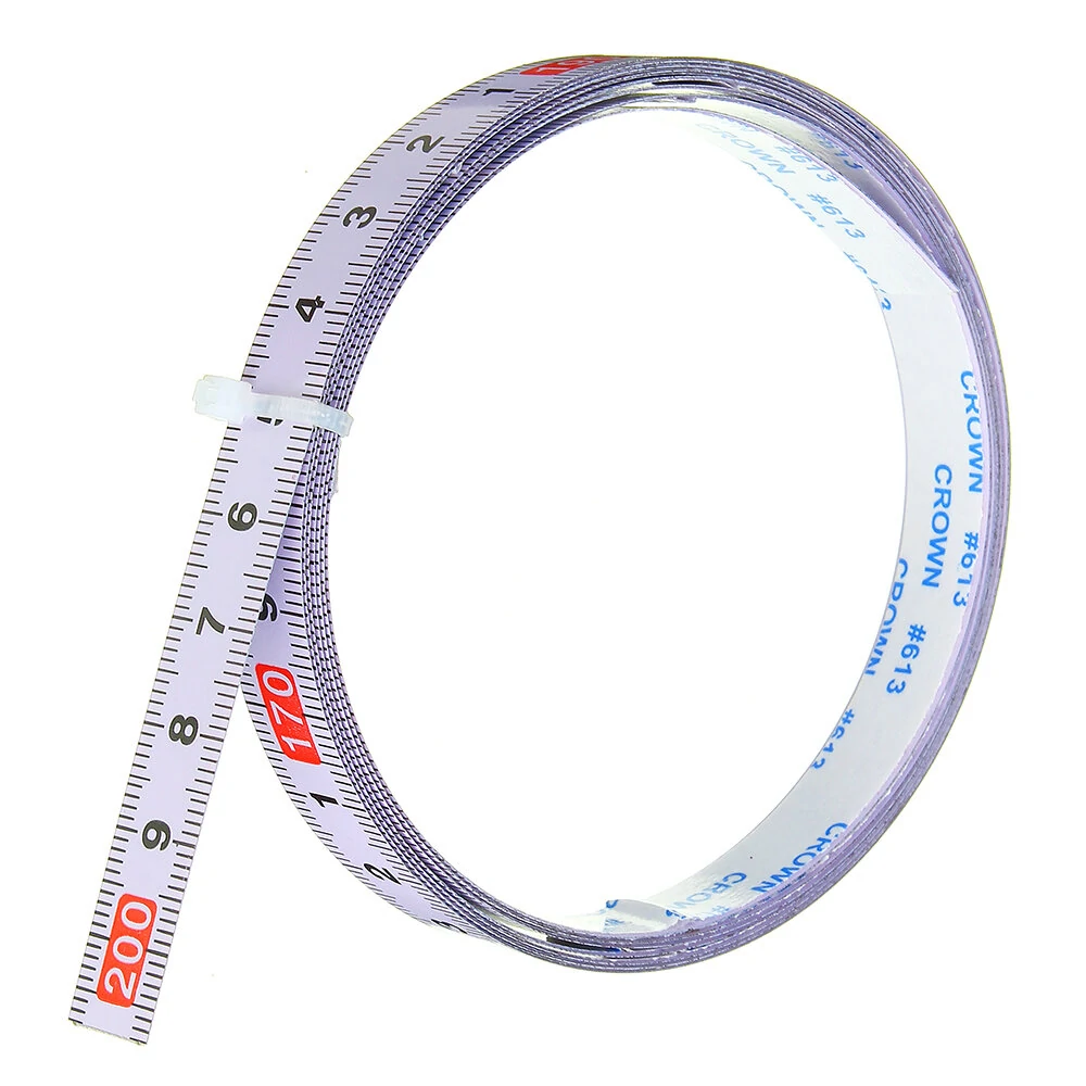 Self Adhesive Miter Track Tape Measure - Metric Ruler for T-Track Router Table & Band Saw