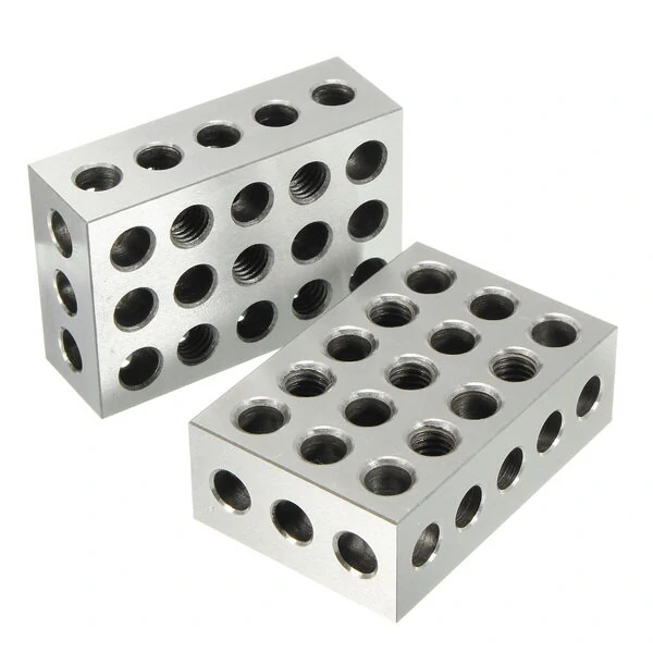 Machifit 25x50x75mm 23 Hole Parallel Clamping Block | Lathe Tool | 0.005mm Accuracy