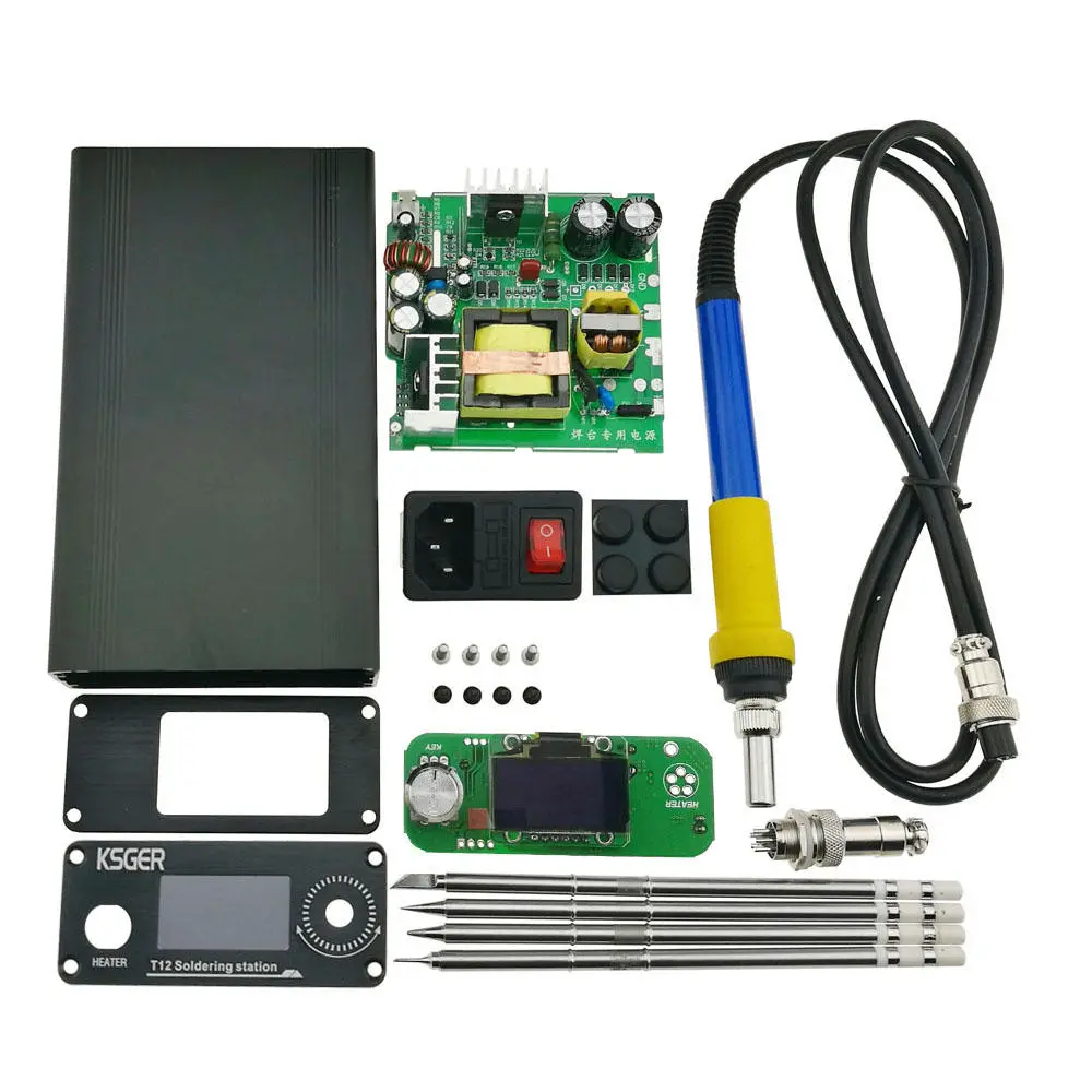 KSGER STM32 OLED Soldering Iron Station | Digital Temperature Controller for T12 Tips