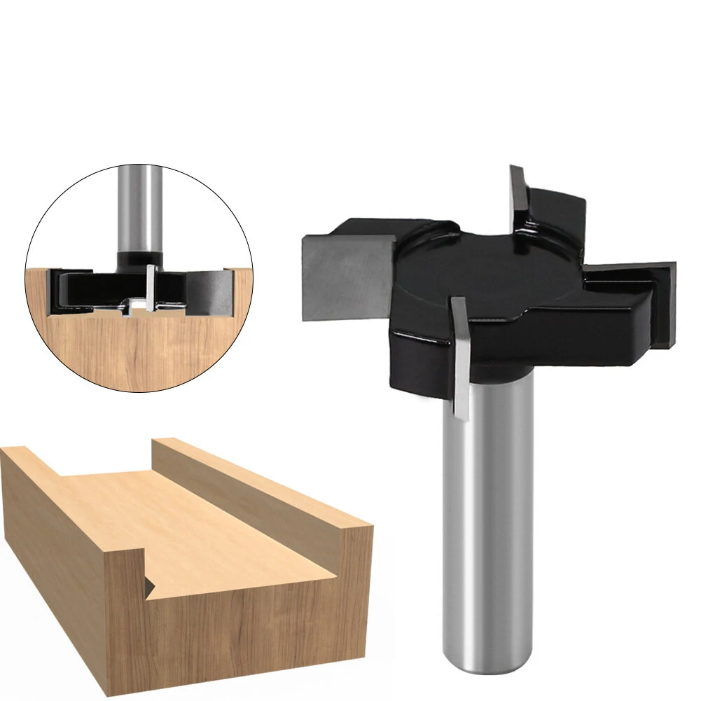 Whiteside 1/2 Inch Spoilboard Surfacing Router Bit | 12mm Shank 4-Wing | Slab Flattening & Planing Bit