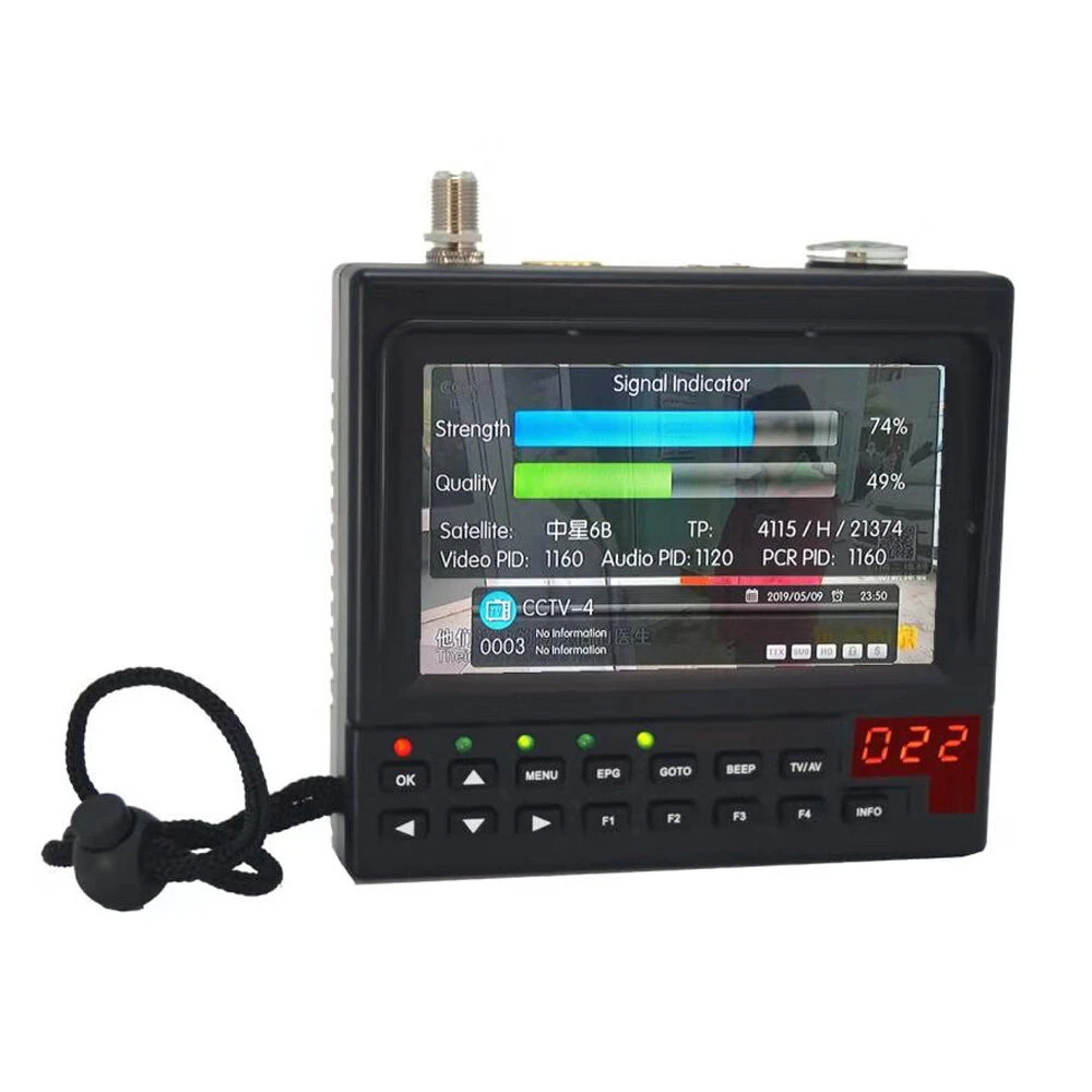 KPT-268AH DVB-S2 Sat Finder Meter - Full HD Digital Satellite Receiver MPEG-4