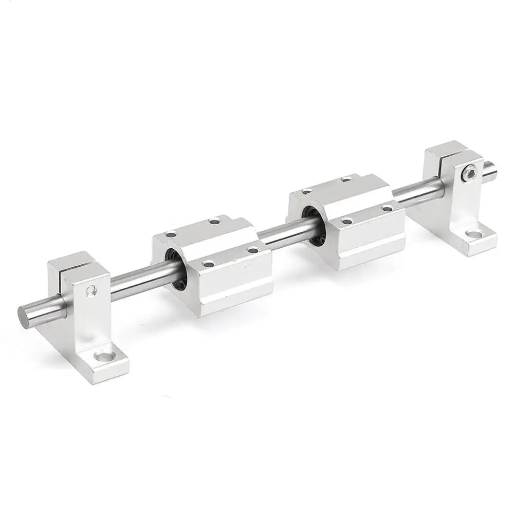 SCS8UU Linear Rail Shaft - 200mm Rod with Bearing Block & Guide Support | CNC Parts