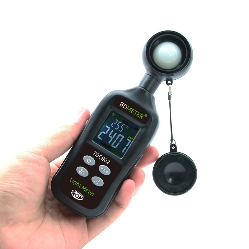 BDMETER TDC802 Digital Lux Meter - High-Precision Handheld Light Meter | Photometer