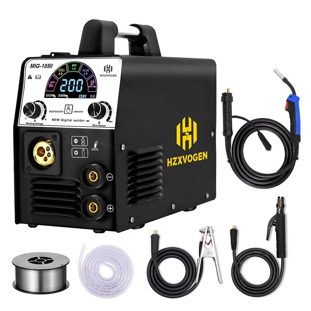 HITBOX MIG185 3-in-1 TIG MIG MMA Welder | 220V Gas/Gasless | Household Use