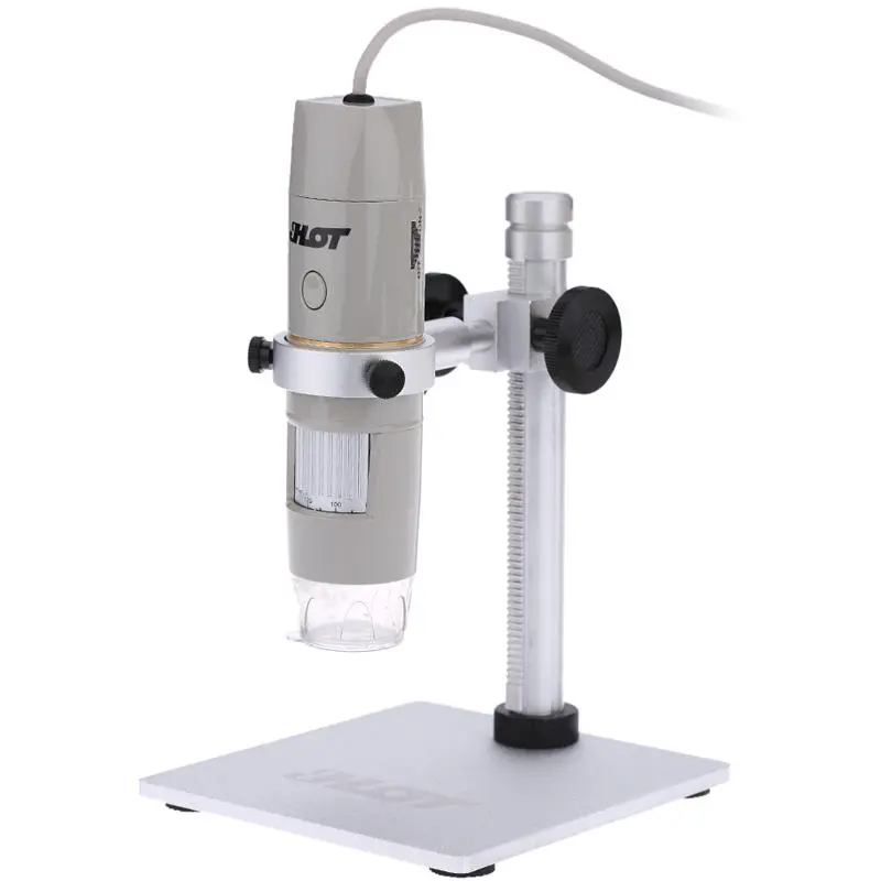 8LED USB Digital Microscope - 5.0MP Camera | 1X-500X Magnification & 0-3cm Focus