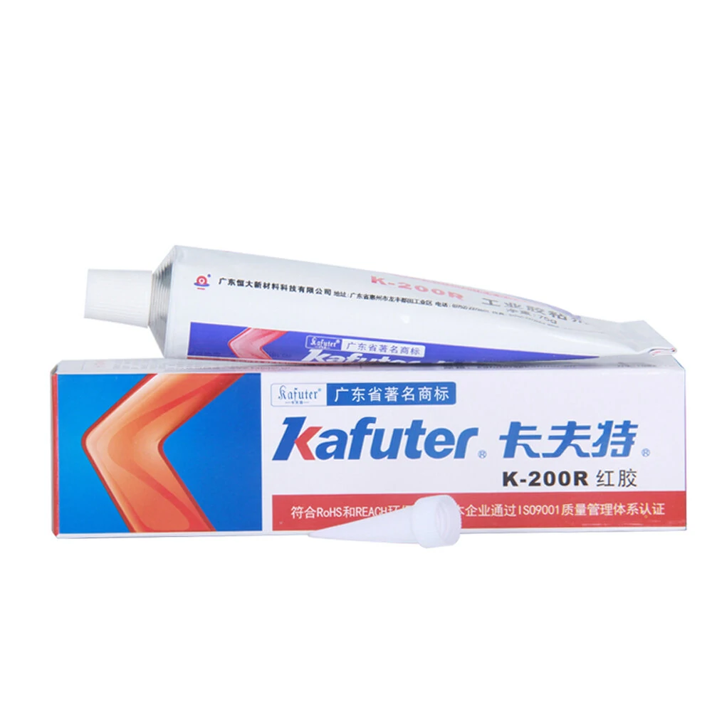 Kafuter K-200R Red Silicone Sealant | Insulation Glue for Electronics & Screw Fixing