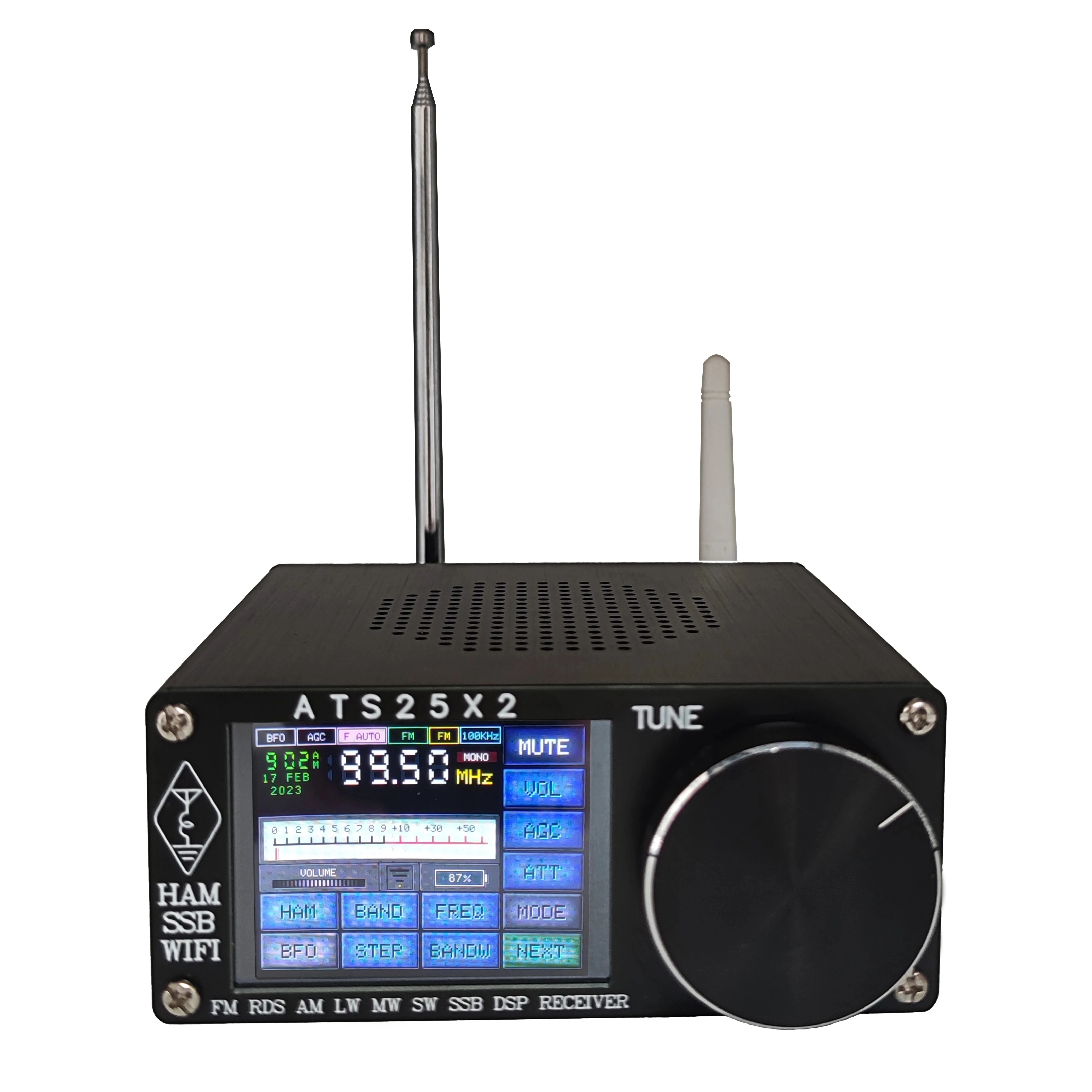 ARINST ATS-25X2 DSP Receiver | FM APP & WiFi Full-band Radio with Spectrum Scanning