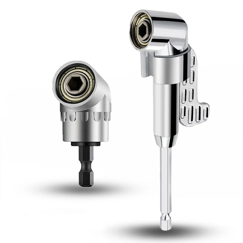 Angler Bracket Adjustable Screwdriver - 105/90° Turning Head with 1/4 Magnetic Bit Sleeve