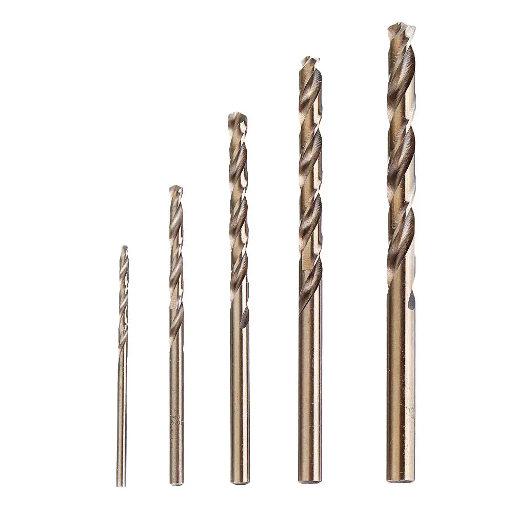 JIMI HSS-CO Cobalt Drill Bits 5Pcs 2-6mm | For Bosch Dremel Rotary Tool