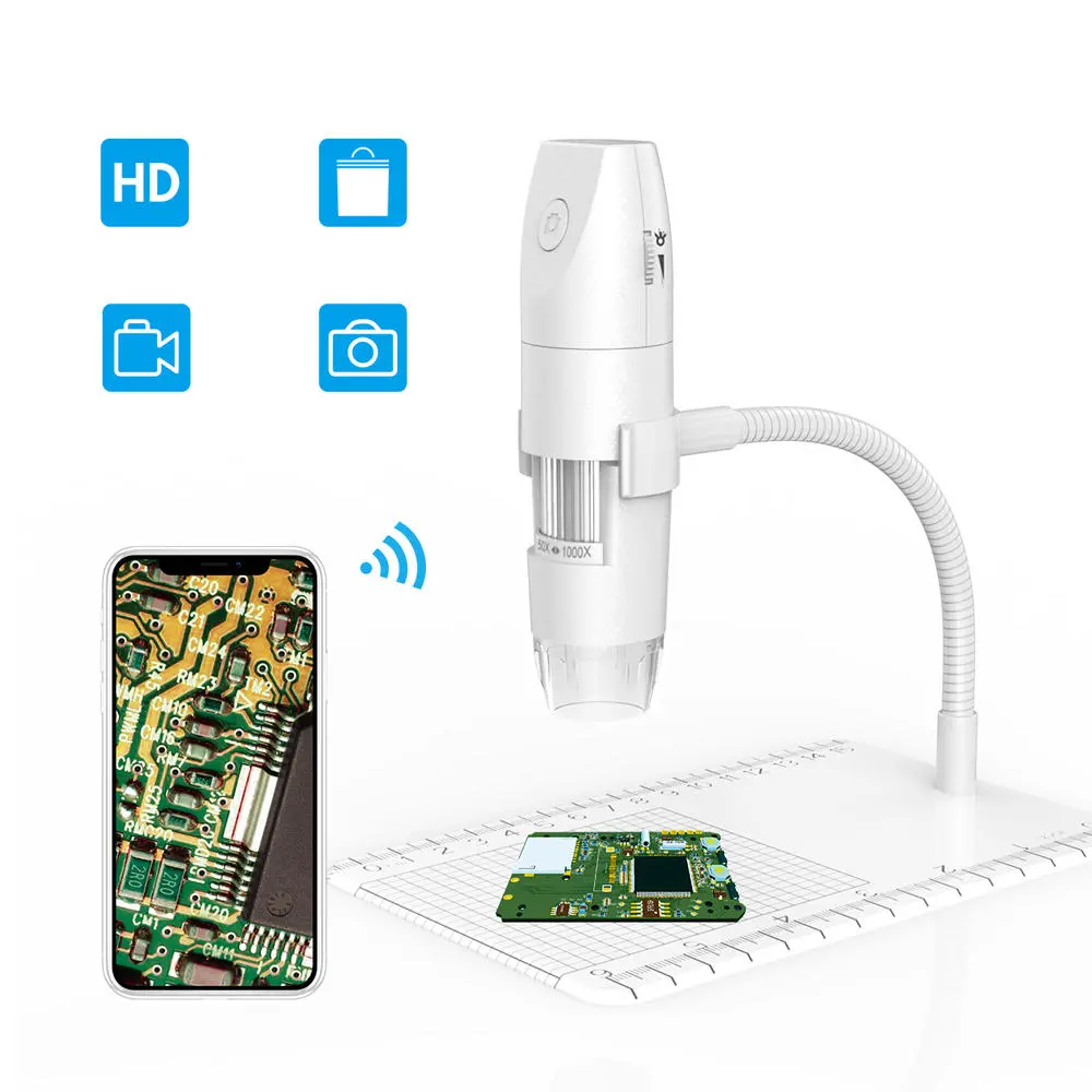 Inskam 316 Portable WiFi Digital Microscope - 1080P HD | For IOS Android PC