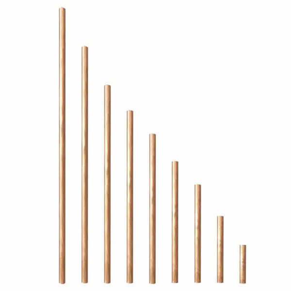 Copper Round Bar Rod - 3mm Diameter - 50-600mm Lengths