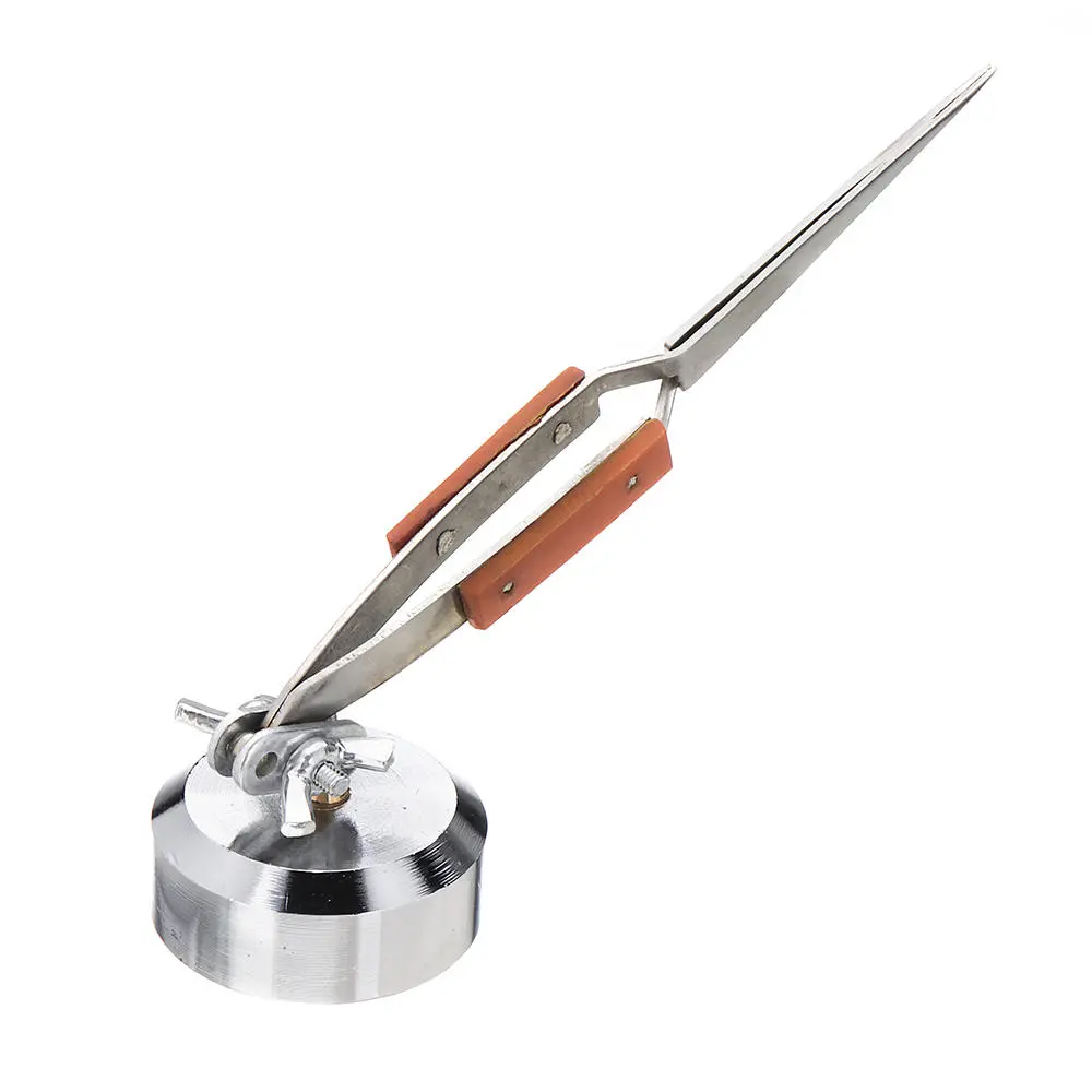 Universal Soldering Bracket Clip - Welding Fixed Tweezers with Straight Mouth