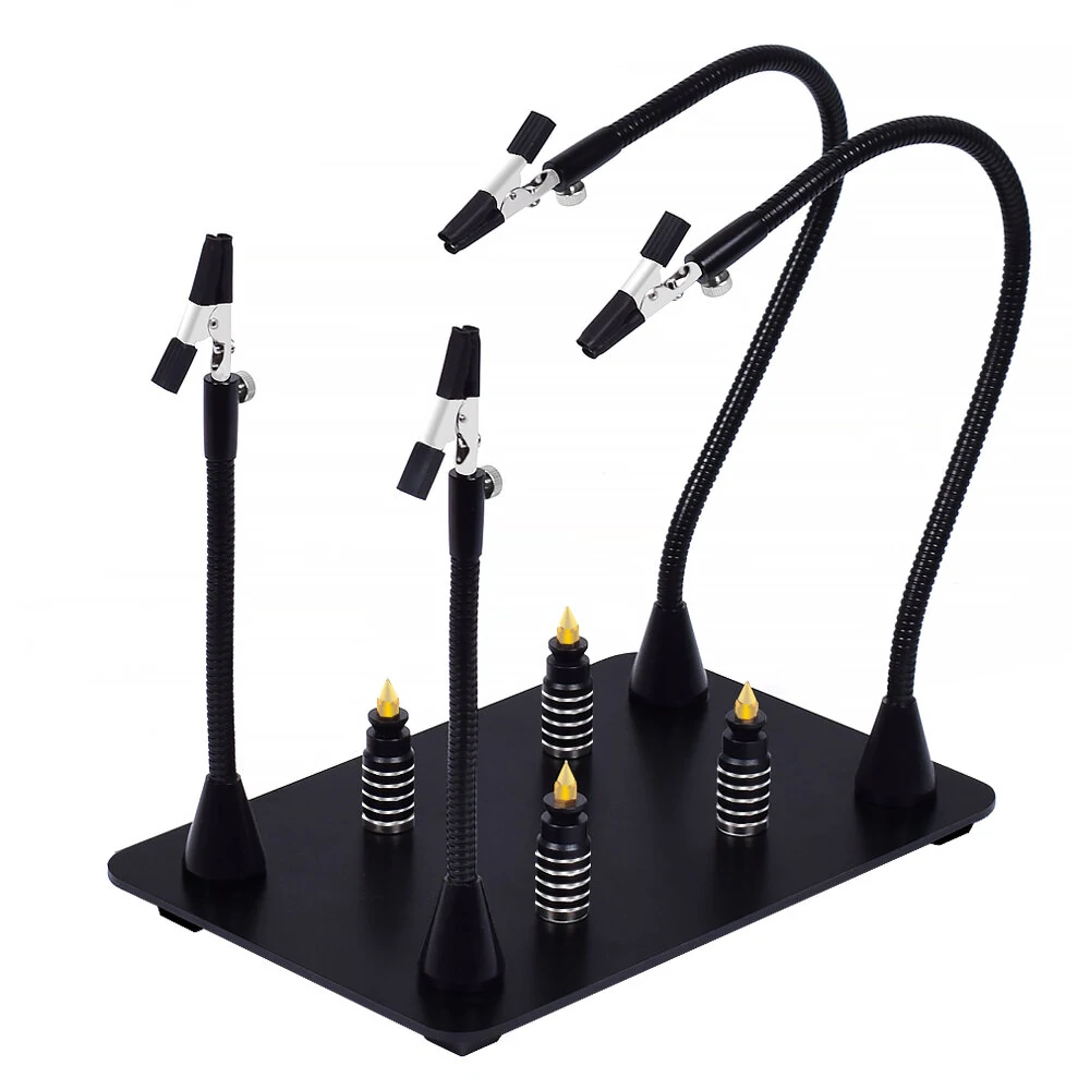 Newacalox Magnetic Soldering Third Hand | Flexible Arm PCB Holder & Iron Fixture