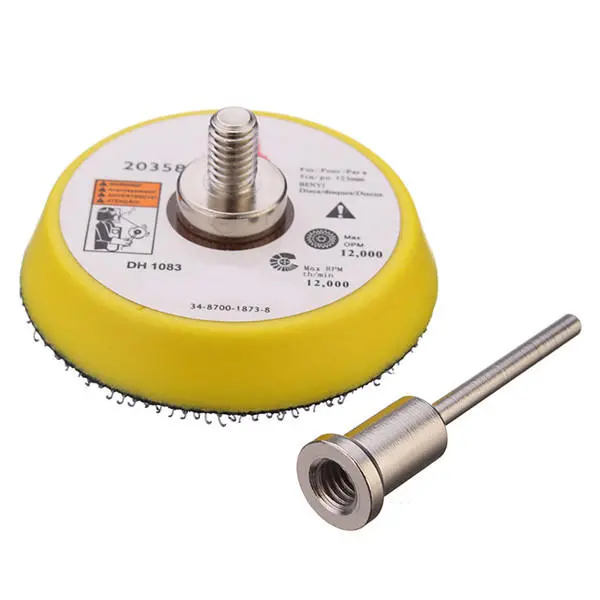 2 Inch Sanding Polishing Pad Backer Plate | 3mm Shank for Rotary Tools