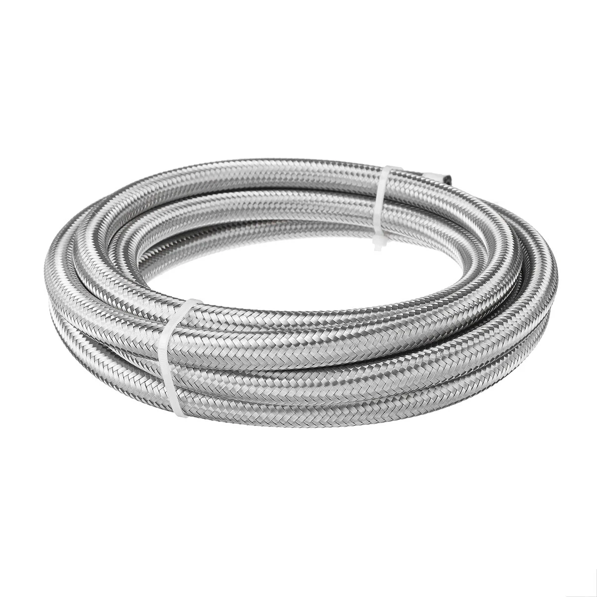 Stainless Steel Braided Fuel Hose - AN4 AN6 AN8 AN10 - 10FT Oil Gas Line