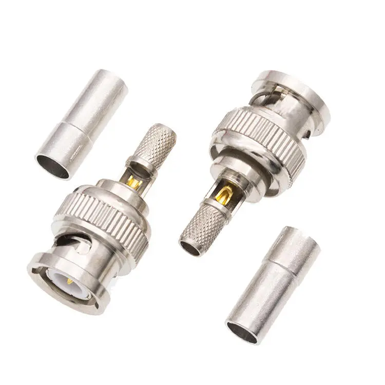 Y-1073 BNC Male Plug - Fully Shielded High Precision Connector for Testing