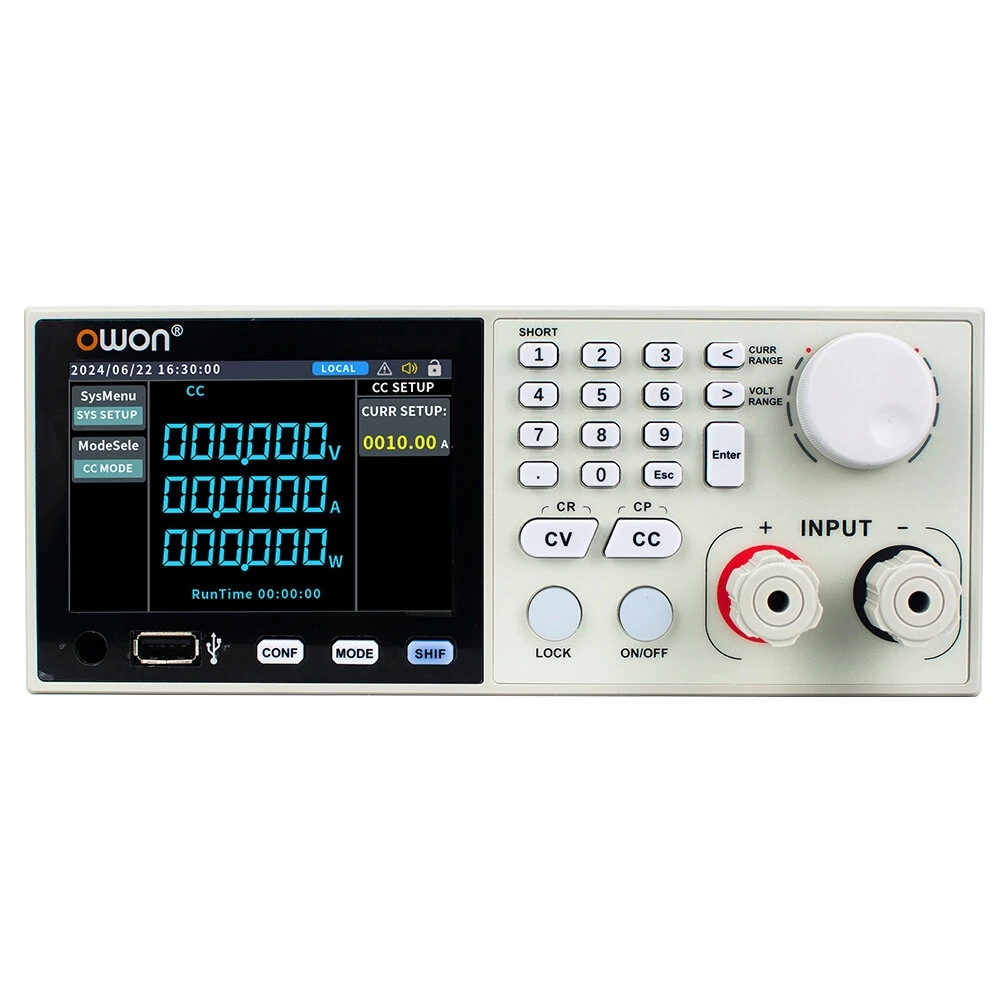 OWON OEL8511 DC Electronic Load - 150V 40A 400W High Precision | LCD Display