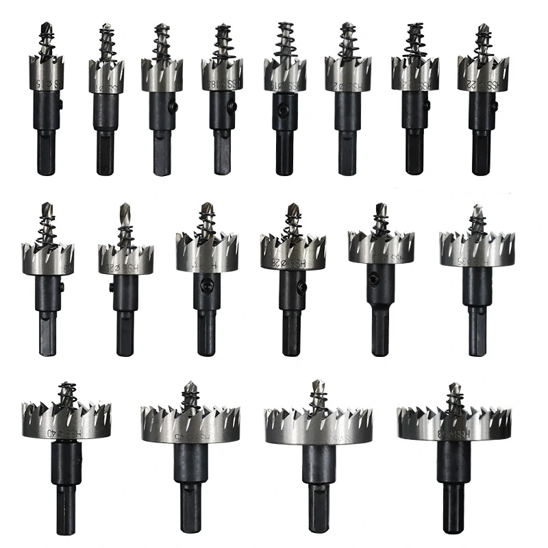 Drillpro 15-53mm HSS Hole Saw Cutter | For Stainless Steel & Metal Alloy