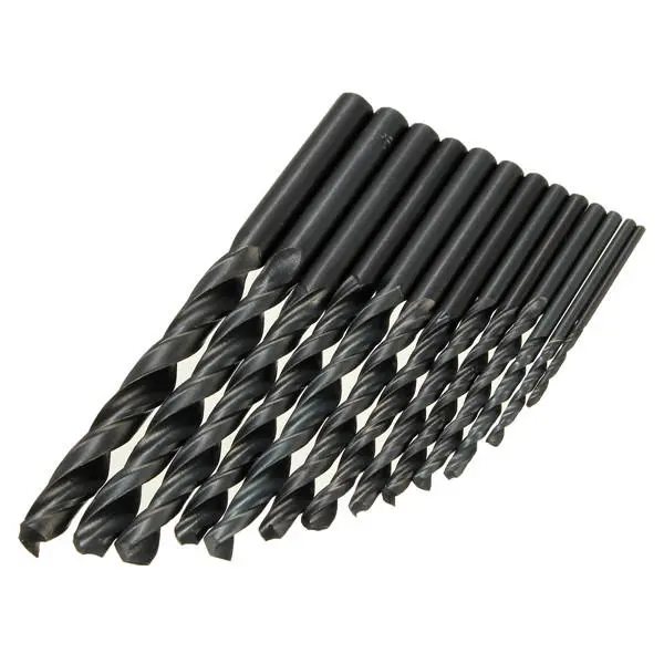 High Speed Steel HSS Twist Drill Bit Set - 13pcs 1.5-6.5mm Straight Shank