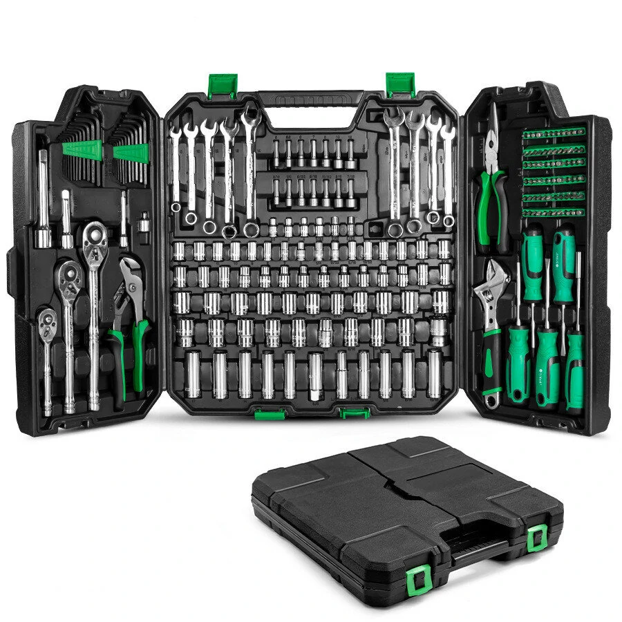 HiLDA 213pcs Household Hand Tools Kit - Screwdriver & Appliance Repair Set | DIY