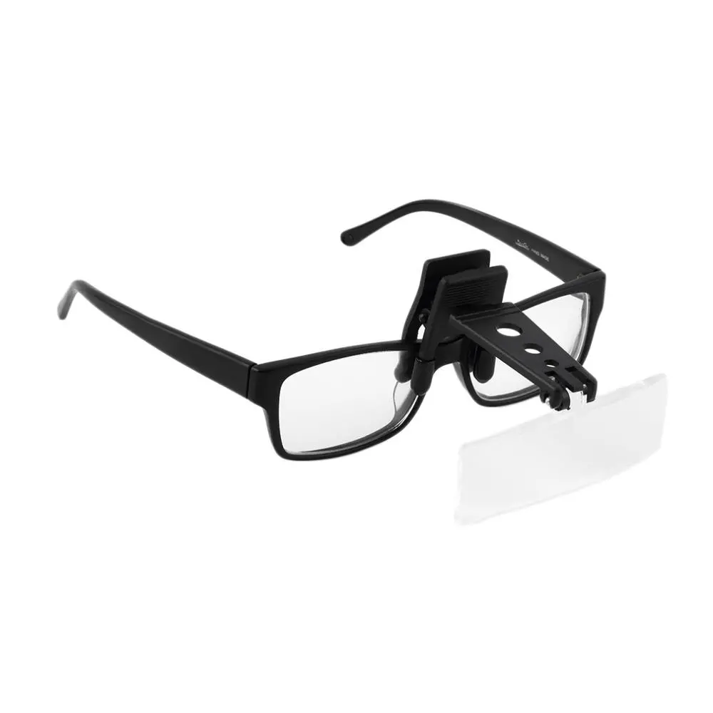 Flip-On Magnifying Glasses | Hands-Free Folding Eyeglass Clip | Precise Loupe Magnifier