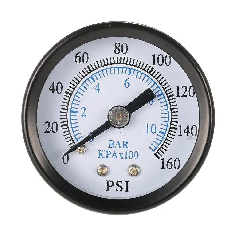 TS-40-10 Air Pressure Gauge | 1/8 Inch 160 PSI 0-10bar | Double Scale Compressed Air