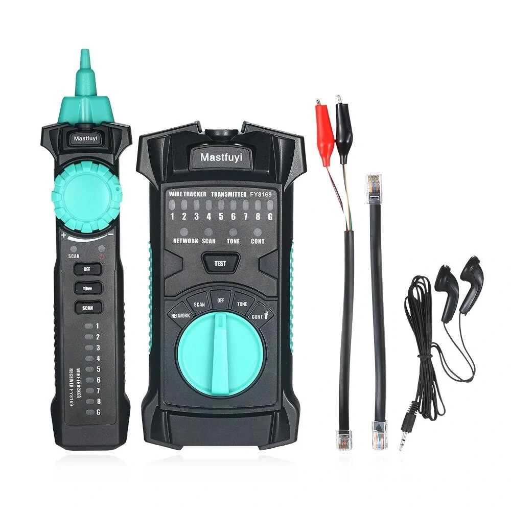 FUYI FY8169 Multifunction Wire Tracker | RJ11 RJ45 Cable Tester with Flashlight