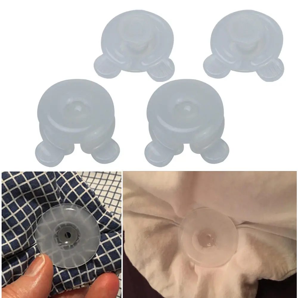 4Pcs Durable Plastic Comforter Clips | Leaf Design Quilt & Duvet Holders