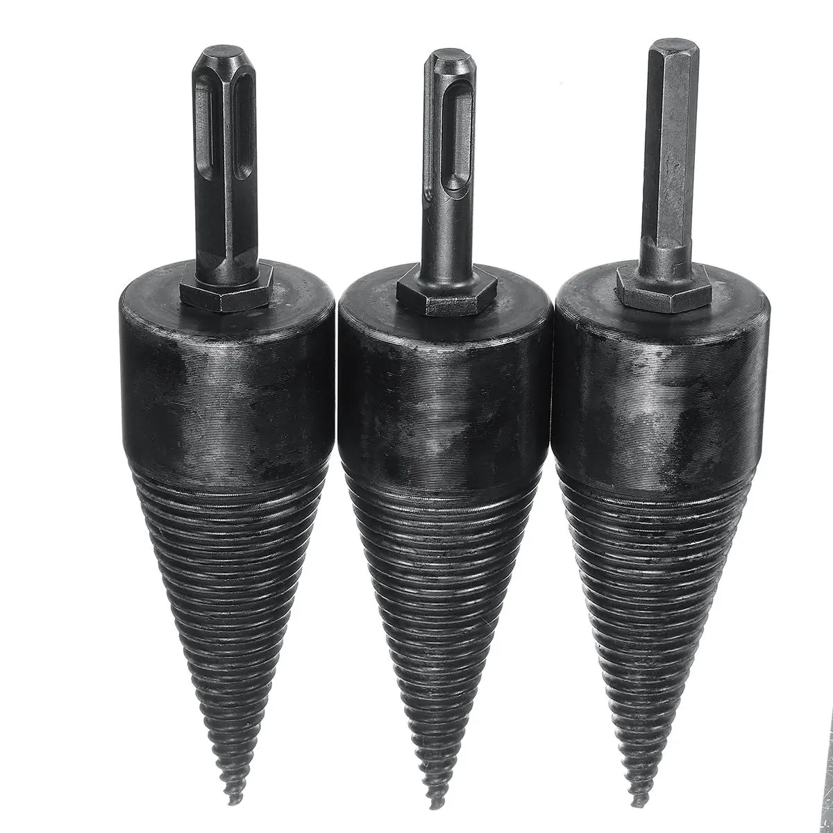 High Speed Steel 42mm Firewood Splitting Drill Bit | Hard Wood Cone Splitter