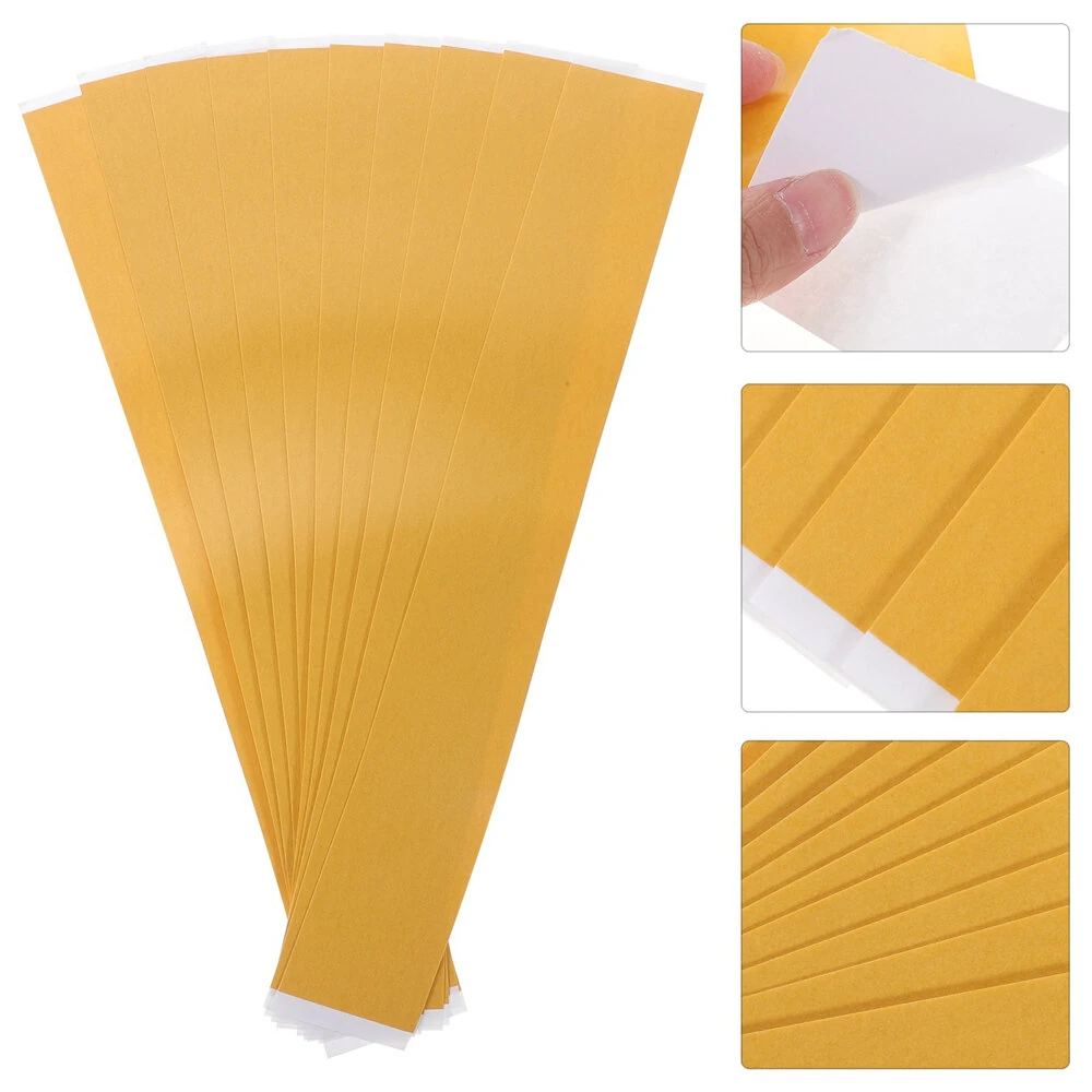 Zero Gap Woodworking Tape - 2x14 Inch Yellow PVC Strips for Miter & Table Saw | 10 Pcs