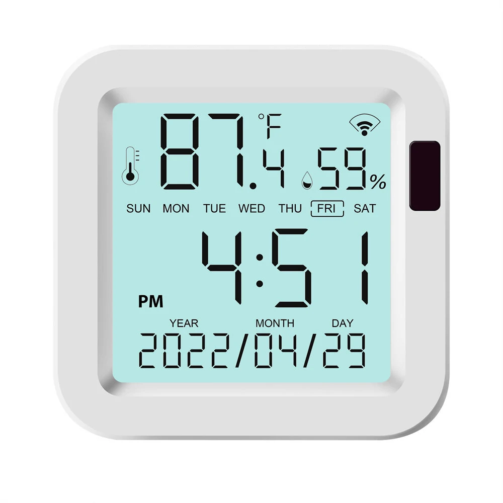 Smarsecur Smart WiFi Temperature & Humidity Sensor - Real Time Monitoring | Remote Access | Energy Efficient
