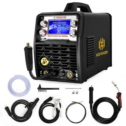 HZXVOGEN HBM2280 Welding Machine - 220V LCD Pulse Multi-Function for Aluminum