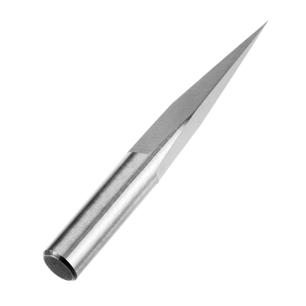 Drillpro 10-Piece Engraving Bit Set - 6mm Shank 0.1mm Tip - CNC PCB Tool