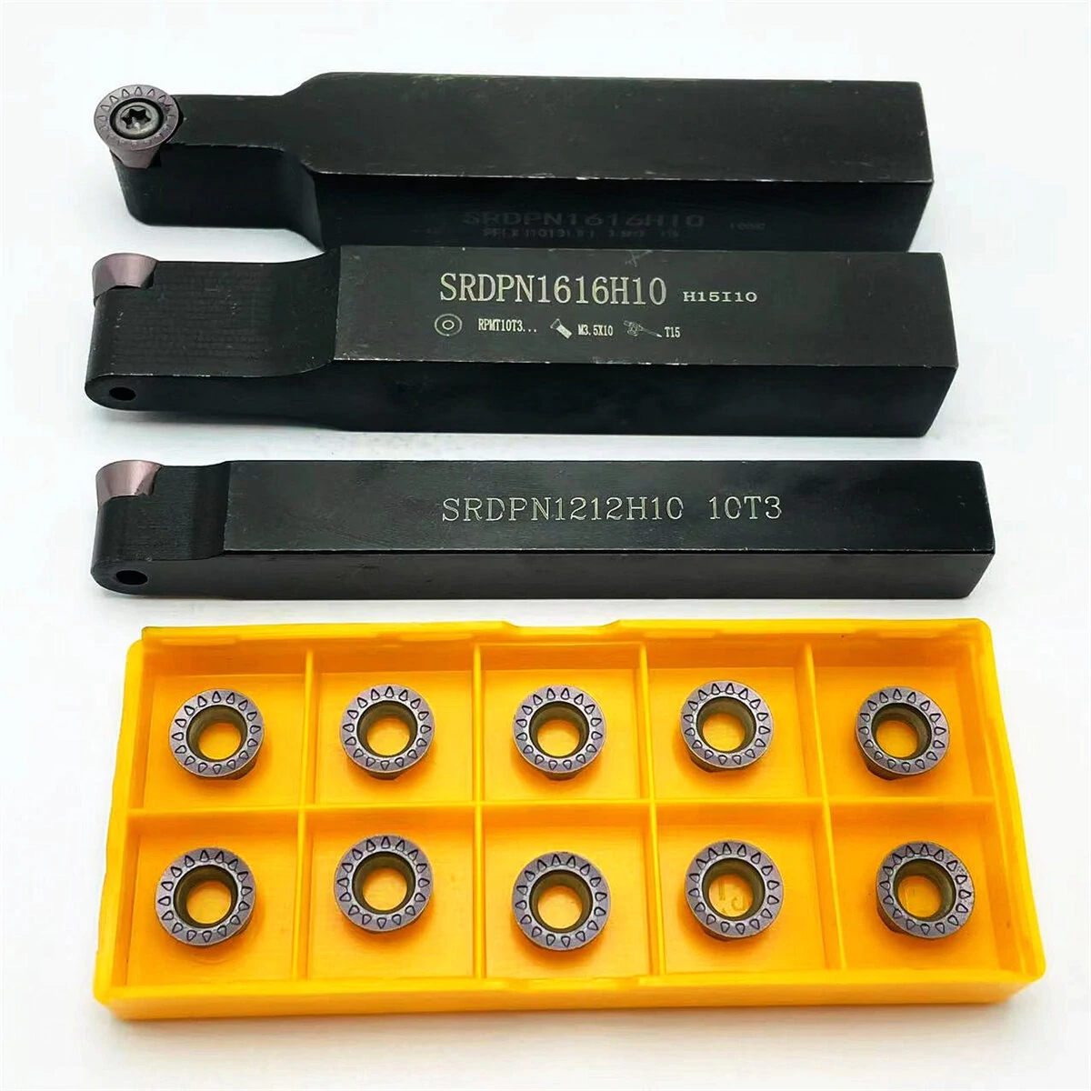 SRDPN Turning Tool Holder Boring Bar - CNC Outer Tool Holder for RPMW1003MO Insert