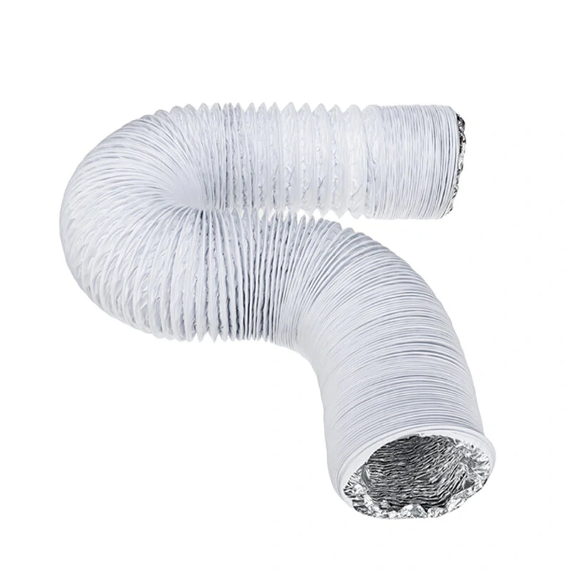 Flexible 4 Inch PVC Aluminum Foil Smoke Tube - 4.92-26.25ft Telescopic Exhaust Hose