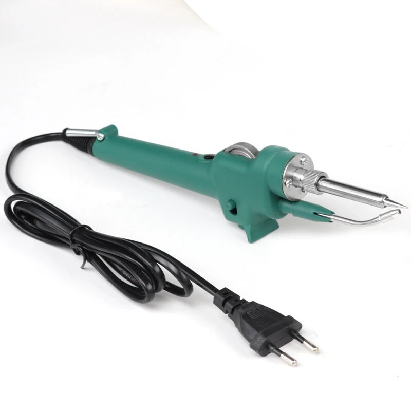 80W Soldering Iron Kit - Adjustable 500°C & Manual Feed - 110V/220V Options
