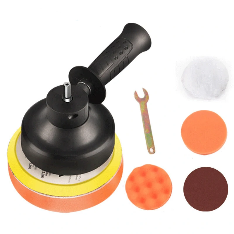 Electric Drill to Polishing Machine Attachment - Car Rotary Polisher with Pad