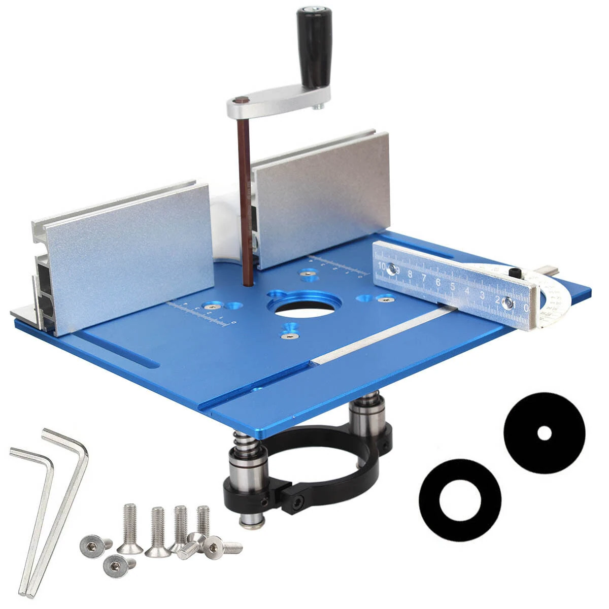 Router Table Insert Plate 240x200x5mm - Universal CNC Woodworking Lift for 65mm Trimmer
