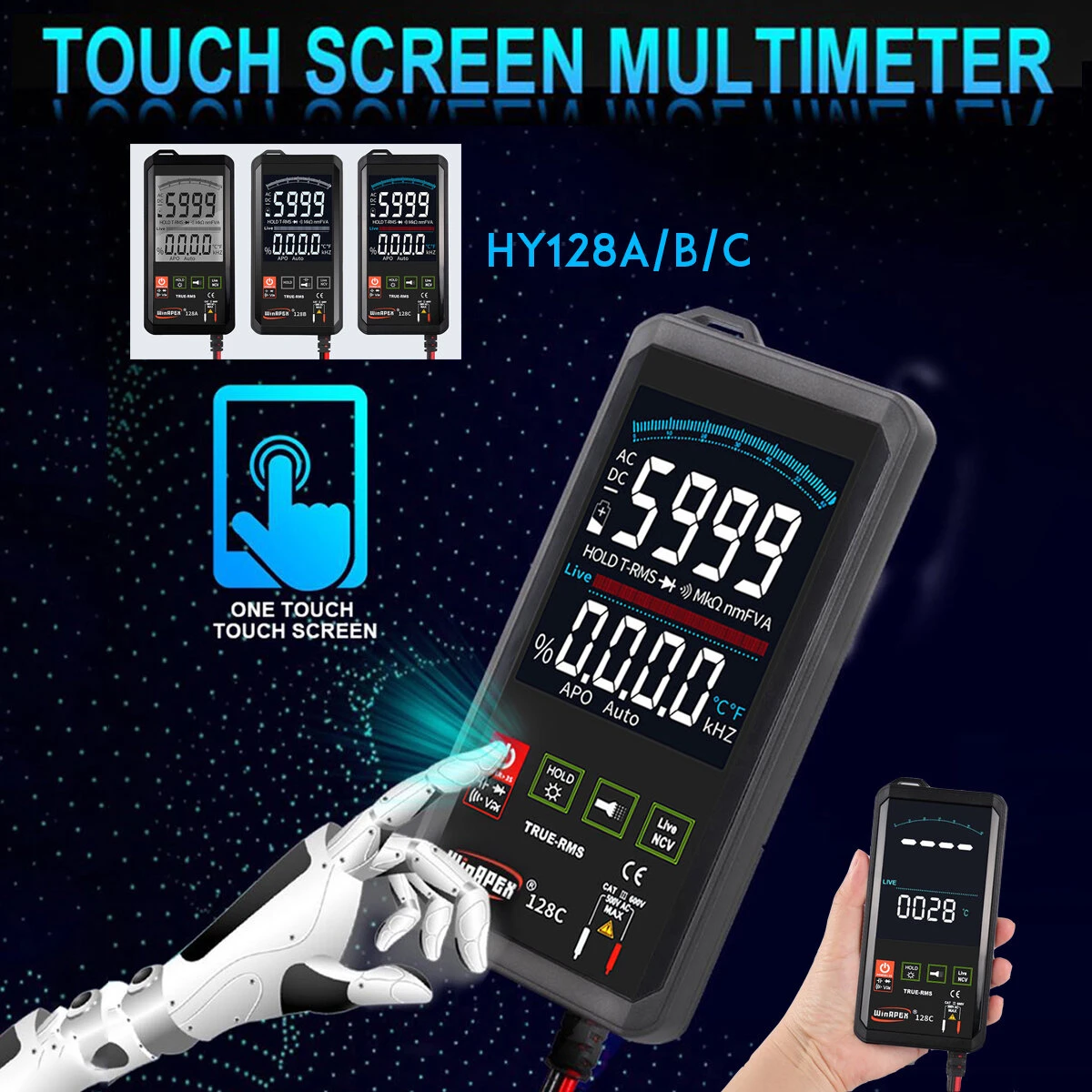 UNI-T UT139C Digital Multimeter - True RMS, Transistor Tester, AC/DC Voltage