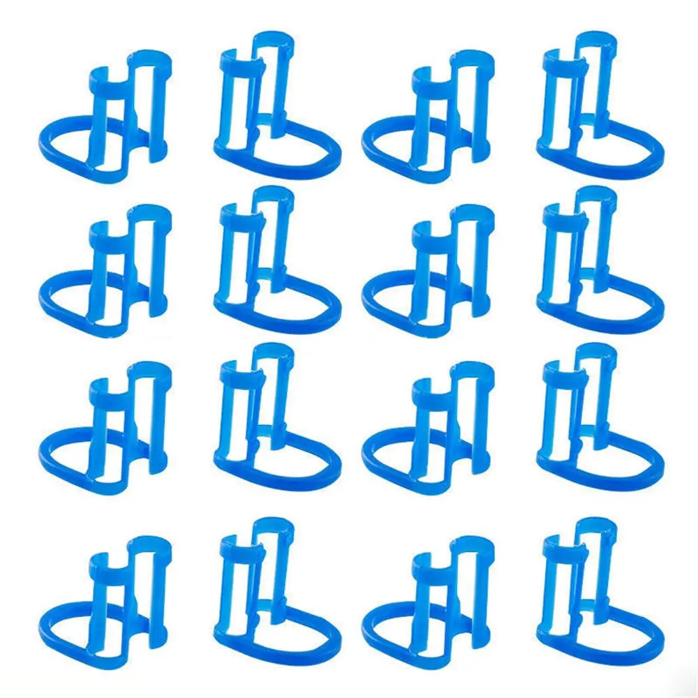 Dental Cotton Roll Holder - Blue Clip for Teeth Clinic Isolation - 50pcs