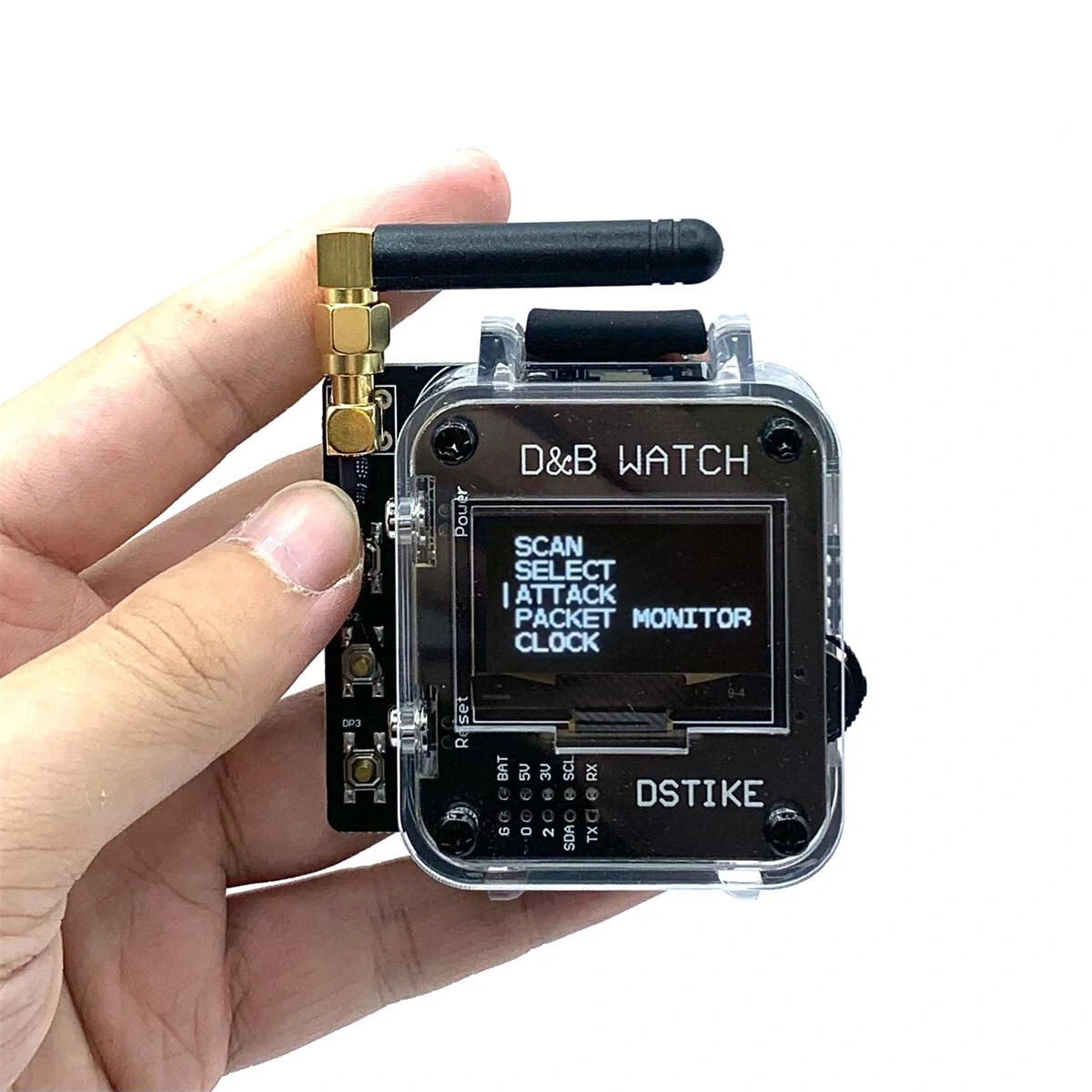 DSTIKE V4 WiFi Deauther Watch - ESP8266 & Atmega32u4 Programmable Bad USB | Test Tool