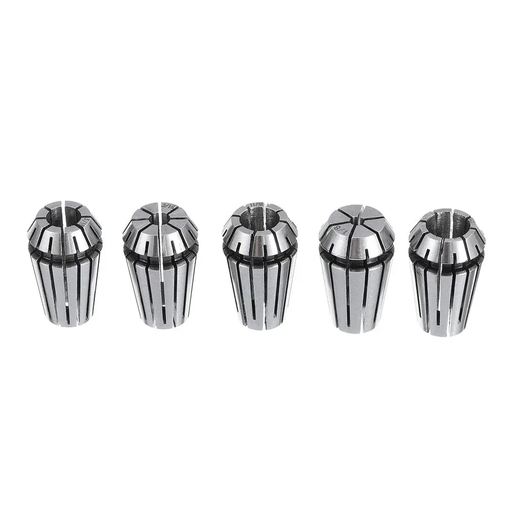 Machifit ER16 Collet Set - 5Pcs 1/8 to 3/8 Inch for CNC Milling & Lathe