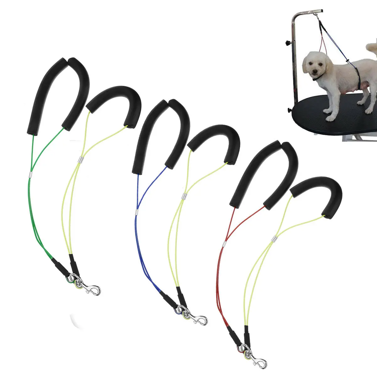 Pet Dog Cat Grooming Table Arm with Wire Rope Restraint | Noose Harness Tool