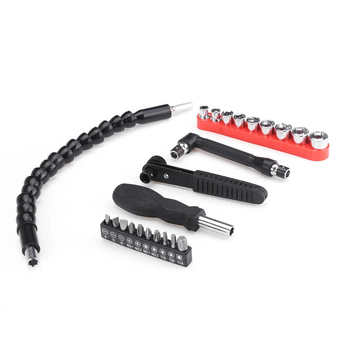 21-27pcs Drill Bits Set with Flexible Shaft | Drill Attachment Tool Kit