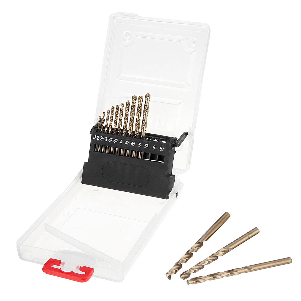 Drillpro M35 Cobalt Drill Bit Set | HSS-Co Jobber Length for Metal & Stainless Steel
